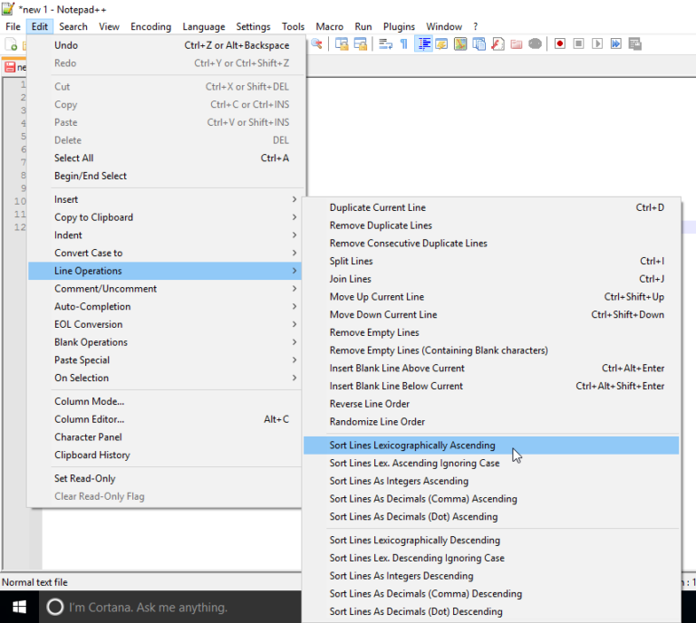 how-notepad-sort-lines-by-various-order-how-to-sop